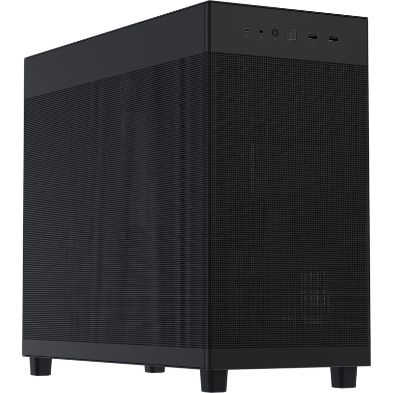 Asus prime ap303 - mesh panel midi tower behuizing (zwart | 2x usb-a | 1x usb-c)