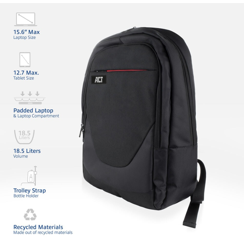 Mochila del suburbio ACT para computadoras portátiles de hasta 15.6 pulgadas