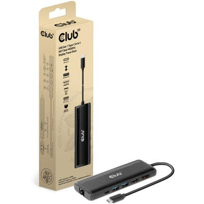 Club 3D USB Gen 1 Type-C da 8 in 1 Dual 4K60Hz Display TR TR