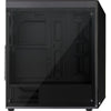 Aerocool shard midi tower behuizing (zwart | 3x usb-a | rgb | window)