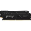Kingston fury 16 gb ddr4-3600 (2x 8 gb) kit werkgeheugen (zwart, kf436c17bbk2 16, beast, xmp 2.0)