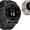 Garmin fenix® 7s pro - edición solar zafiro 42mm - reloj inteligente multideporte GPS