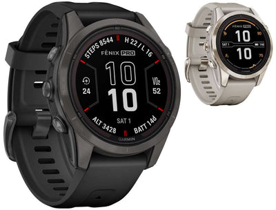 Garmin fenix® 7s pro - edición solar zafiro 42mm - reloj inteligente multideporte GPS