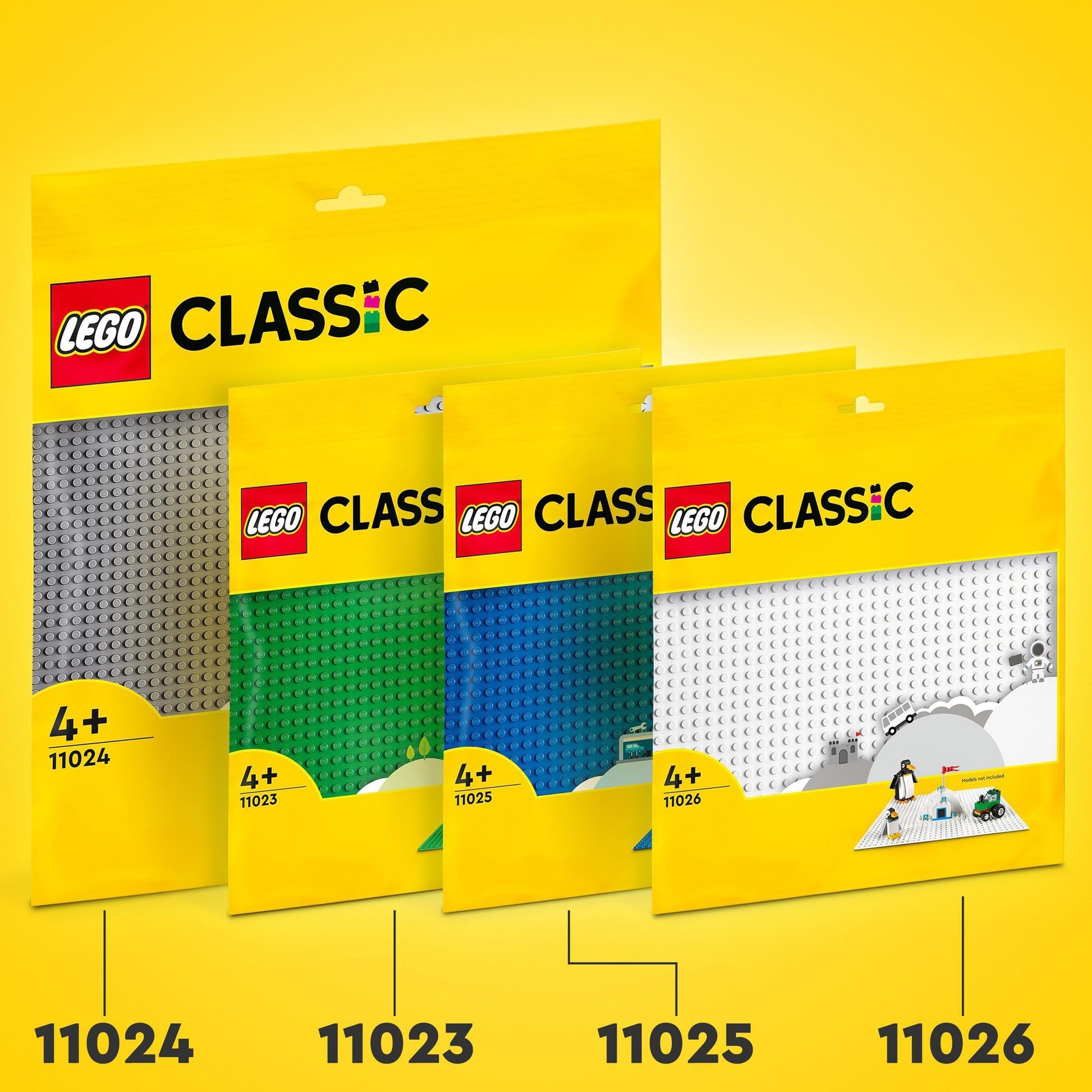 Piatto di edificio grigio Lego 11024