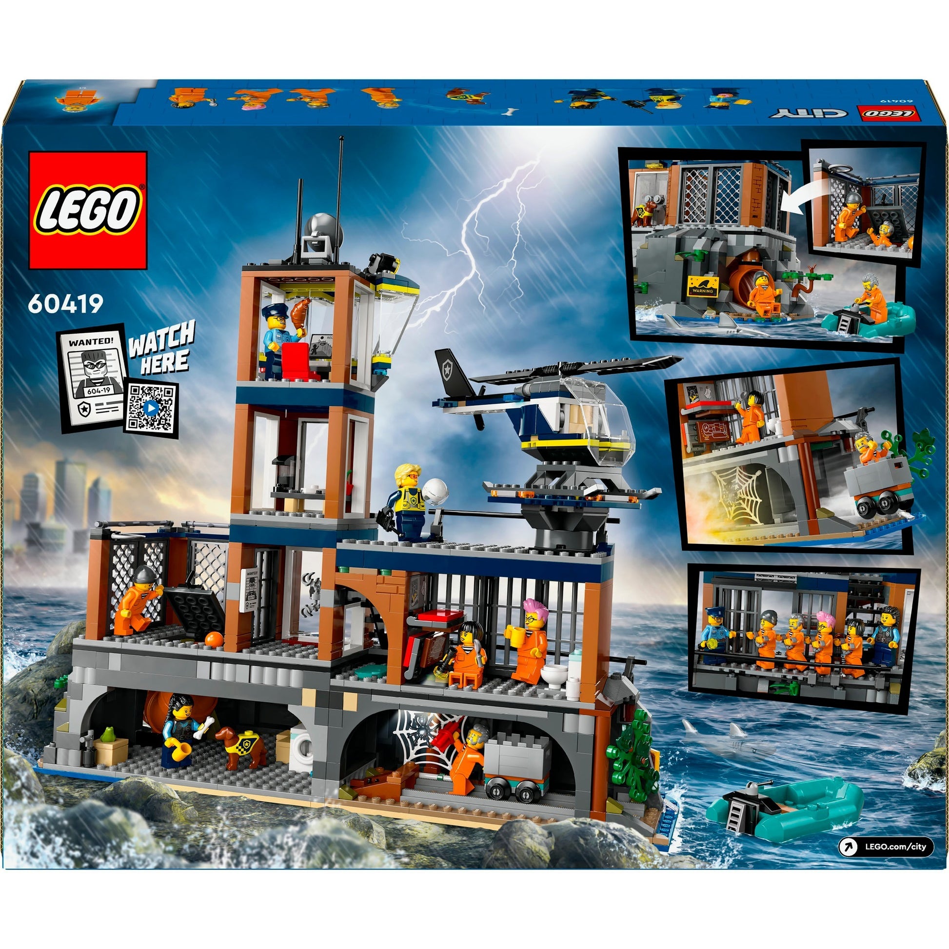 LEGO CIUDAD DE LEGO 60419 ISLANDA DE CARRIERO DE POLICÍA
