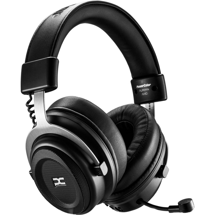 Cuffie da gioco over-ear wireless Powercolor Alphyn AH10 (nere, PC, console o dispositivo mobile)