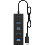 Icy box ib-hub1409-c3 usb-hub (zwart, 4x usb-a 3.2 (5 gbit s), 1x usb-c 3.2 (5 gbit s)) - afbeelding 3