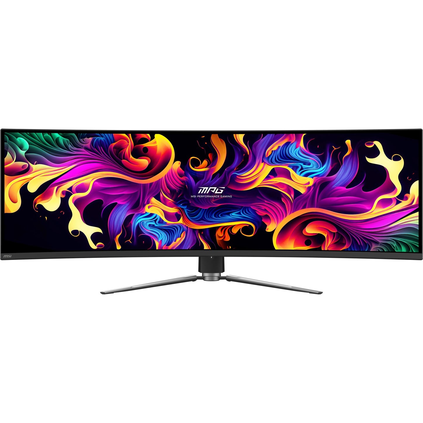 Monitor da gioco ultrawide curvo MSI MPG 491CQP QD-OLED 49 (nero, 2x HDMI, Display Port, 2x USB-A, USB-B, USB-C, 144 Hz)