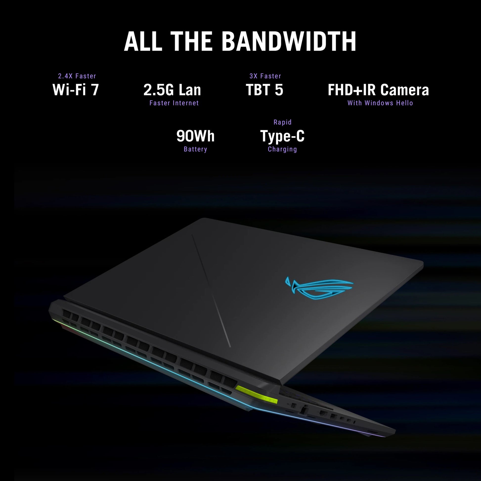Asus rog strix g18 g815jpr-s9052w portatile da gioco (i9-14900hx | rtx 5070 | 32 GB | 1 TB SSD)