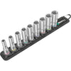 Wera belt b deep 1 doppen set, met 3 8 -aandrijving, 9‑delig dopsleutel (zwart)