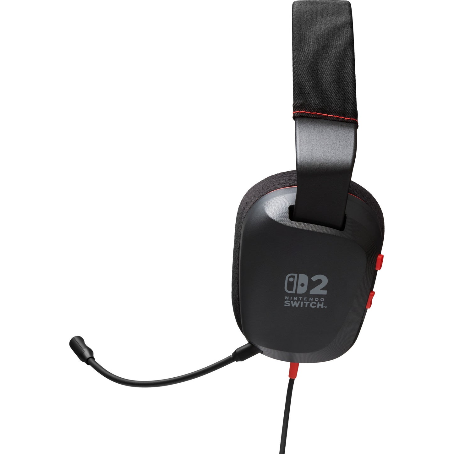 Powera wired stereo headset for Nintendo Switch 2 over-ear gaming headset (black red, Nintendo Switch 2, Nintendo Switch – OLED model, Nintendo Switch, Nintendo Switch Lite)