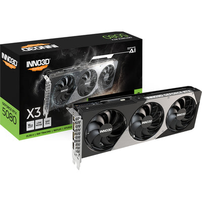 Scheda grafica Inno3d geforce rtx 5080 x3 (dlss 4, 3x display port, 1x hdmi 2.1)