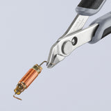 Knipex electronic super knips esd 78 13 125 esd elektronica-tang (grijs) - afbeelding 5