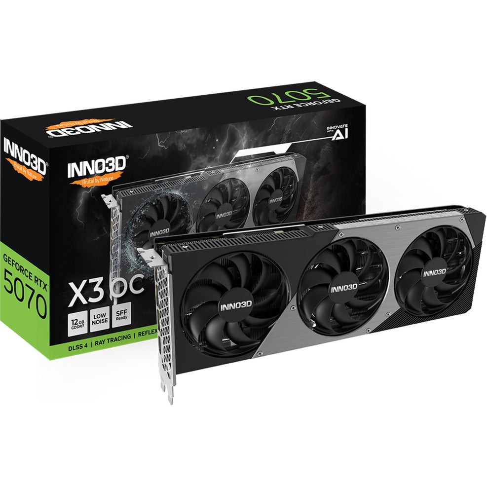 Inno3d N50703-12D7X-195064L GeForce RTX 5070 X3 OC, 12 GB, GDDR7, 192 bits, 28 Gbps, 672 GB S, 650W