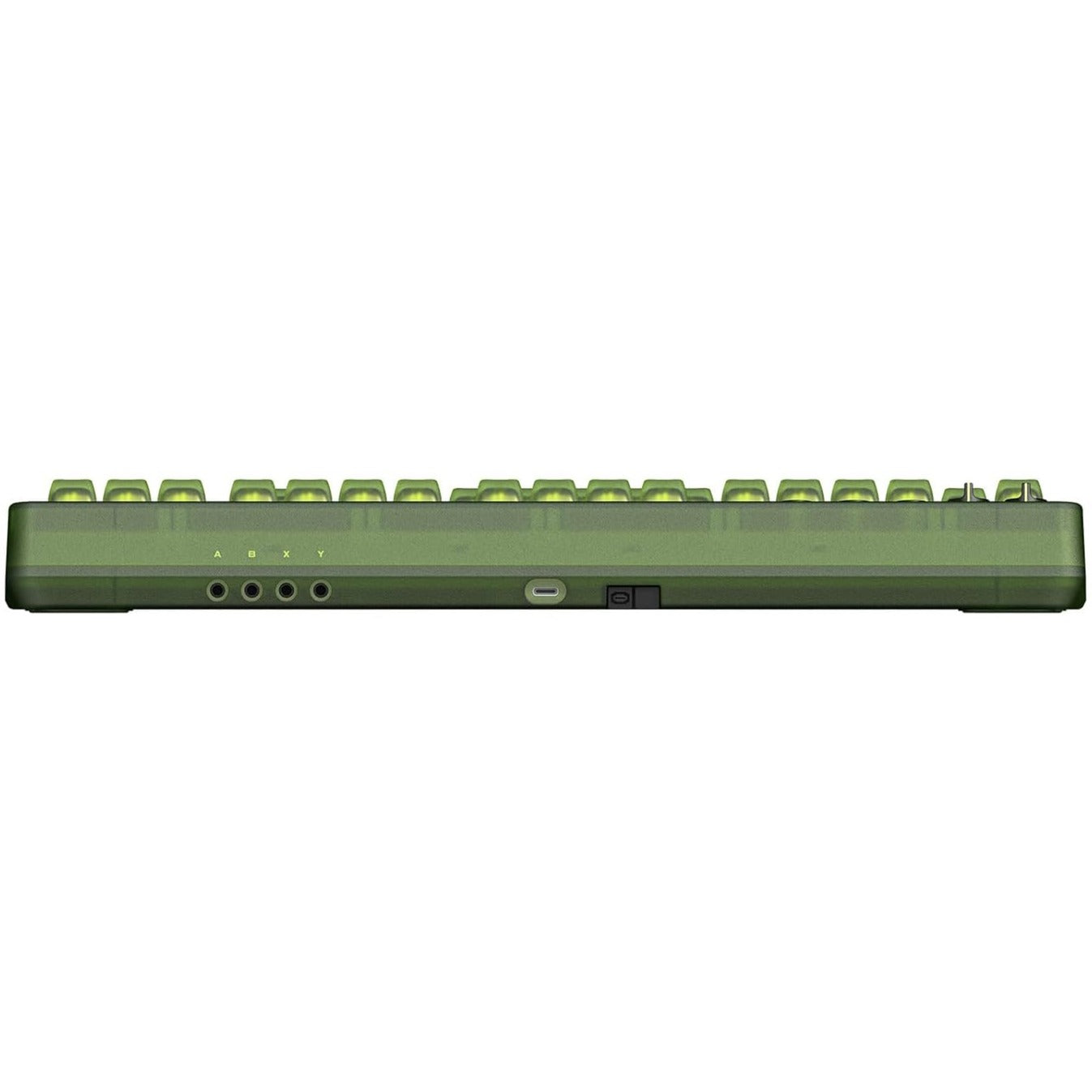 8bitdo retro 87 mechanical keyboard - xbox edition (groen, us lay-out (qwerty), kailh box jellyfish x, 80% (tkl), abs keycaps, bluetooth 5.0, wireless 2.4g, usb)