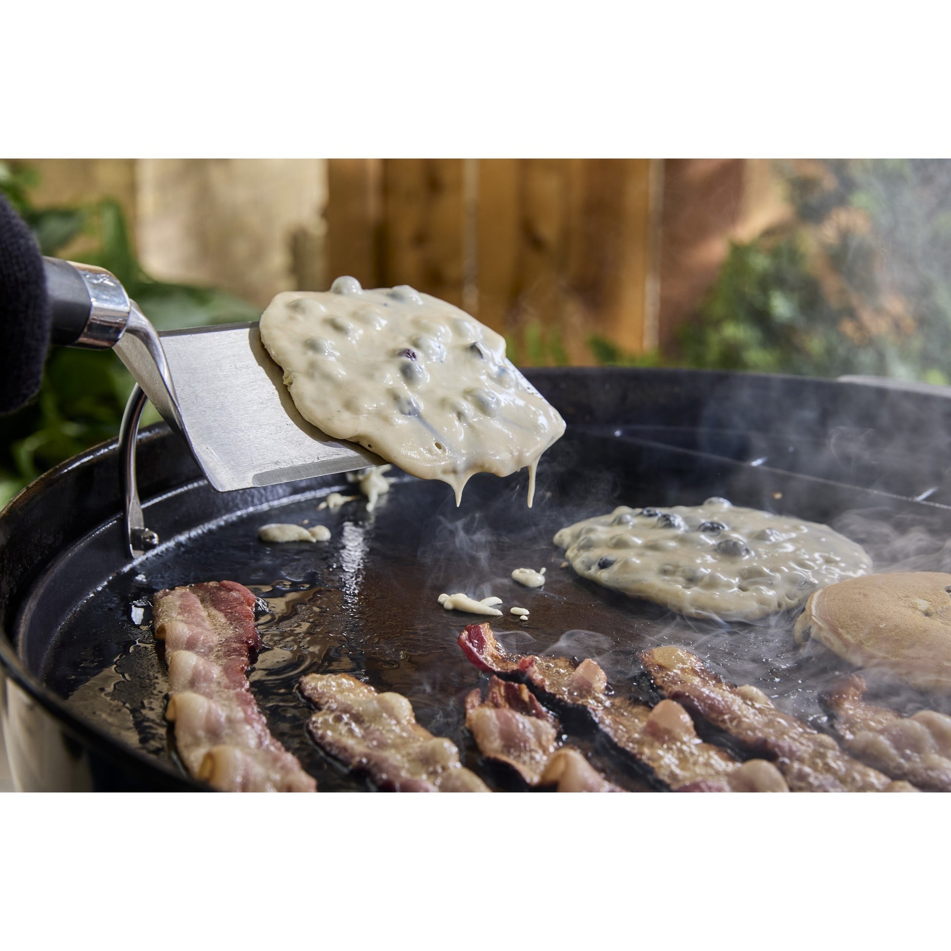 Weber plancha a grandezza naturale - per barbecue a carbone 57 cm piastra (nero)