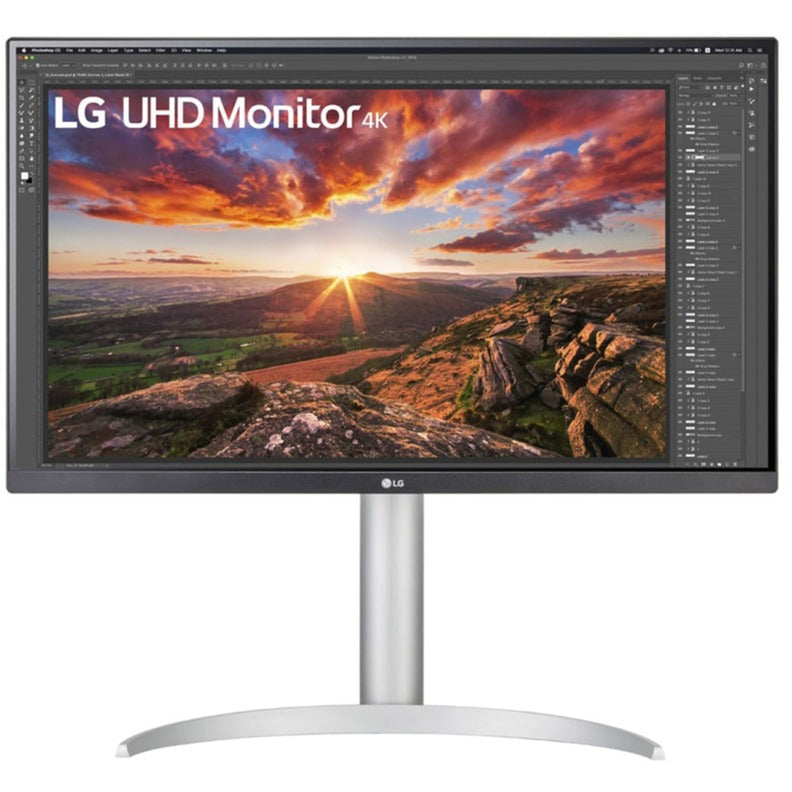 Monitor LG Ultrafine 27UP850K-W 27 4K UHD (argento nero, 2x HDMI, Display Port, 2x USB-A, USB-C)