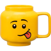 Lego - keramische mok hoofd silly 530 ml - aardewerk - geel - afbeelding 1