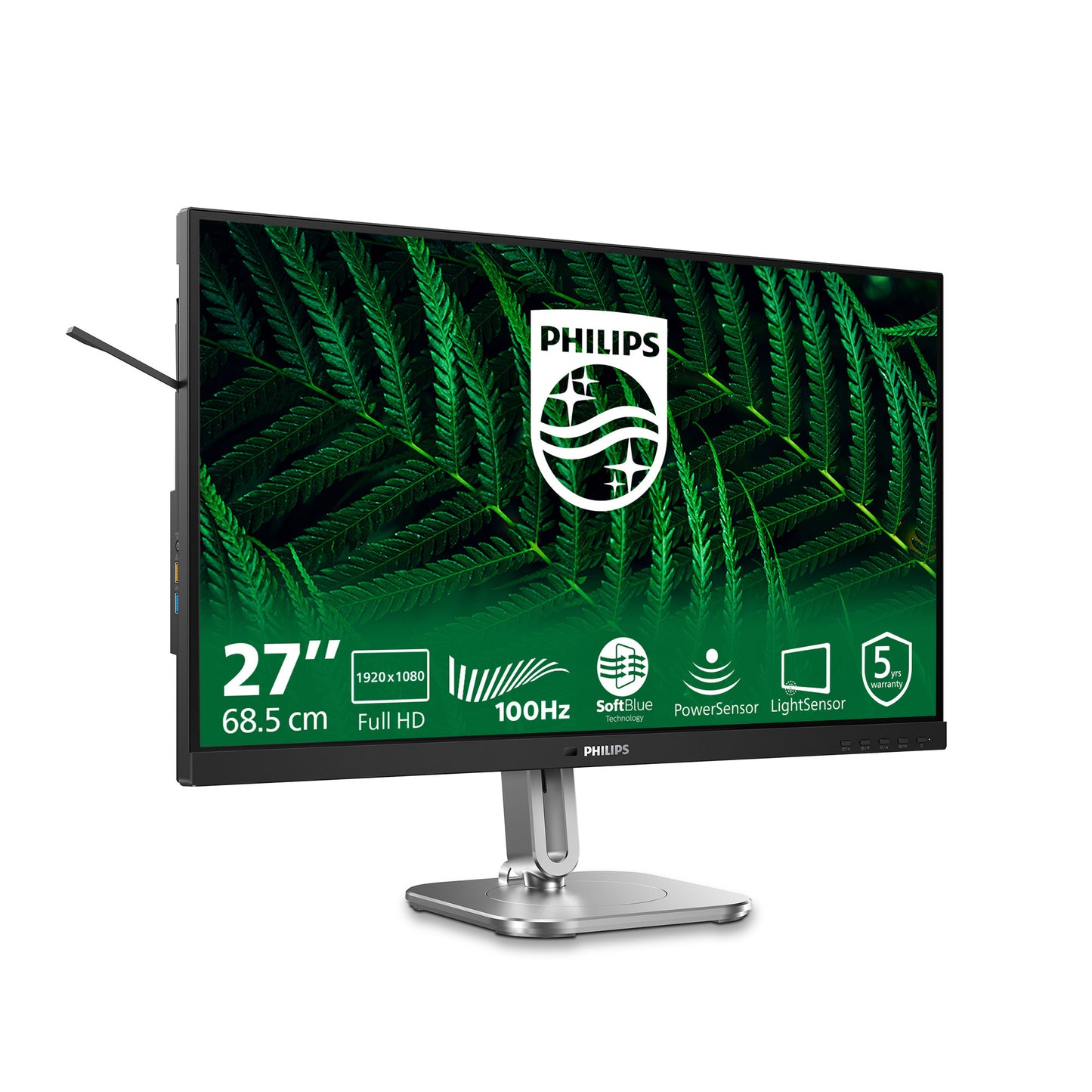 Monitor Philips 27b2g5200 27 (nero argento, VGA, HDMI, porta display, USB, audio, 100 Hz)