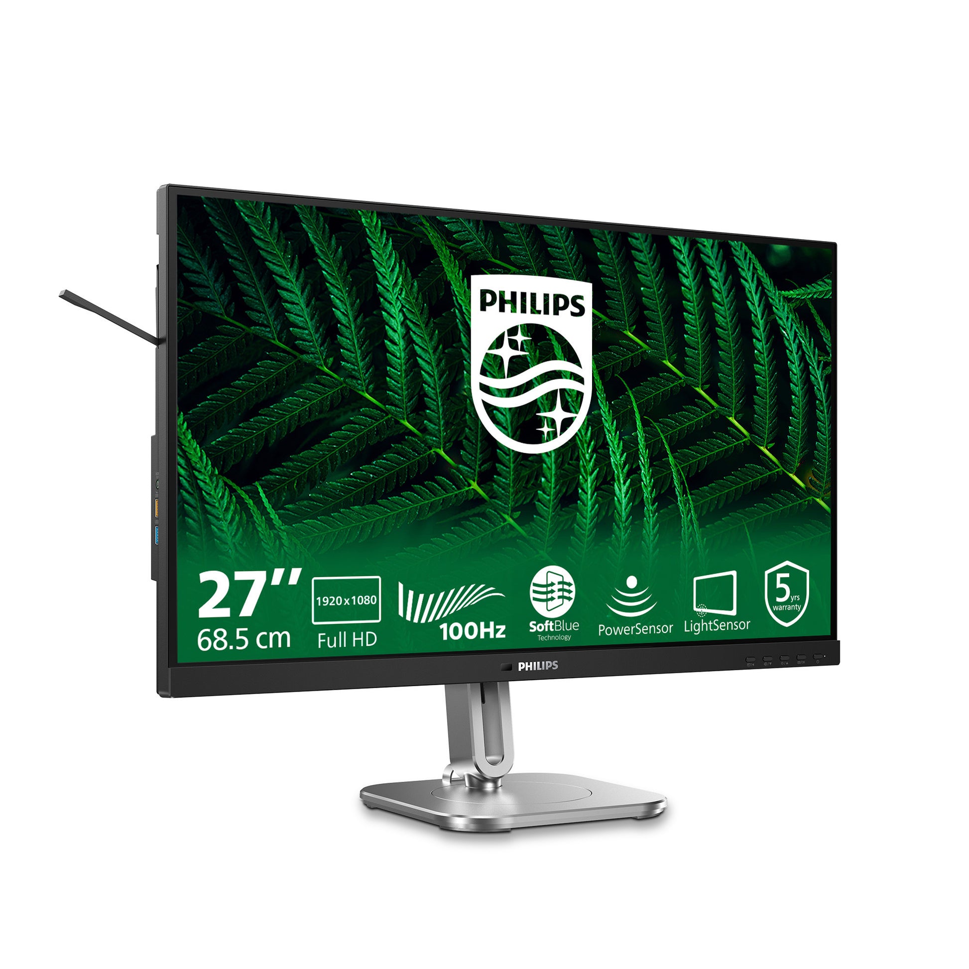 Monitor Philips 27b2g5200 27 (nero argento, VGA, HDMI, porta display, USB, audio, 100 Hz)