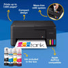 Epson ecotank et-2912 all-in-one inkjetprinter (zwart, scannen, kopiëren, wi-fi, inclusief tot 3 jaar inkt, c11cl62406)