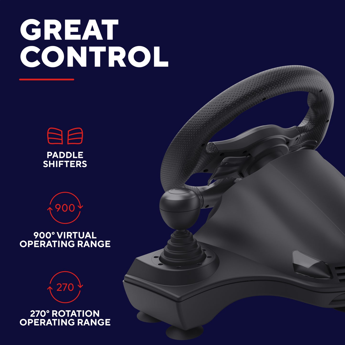 Volante da corsa Trust GXT 289 MOVI (nero, PC, Xbox Series X S, Switch, Playstation 4)