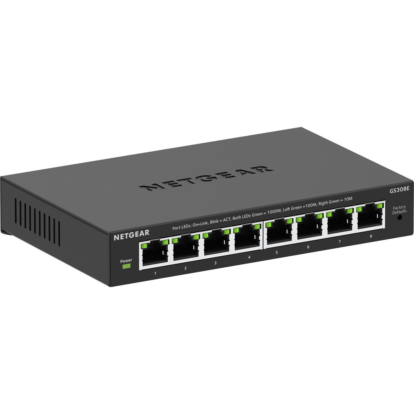 Netgear 8-Poort Gigabit Ethernet Plus-Switch (GS308EV4)