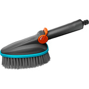 Gardena cleansystem handborstel m zacht wasborstel (grijs turquoise, 18842-20, met slangaansluiting) - afbeelding 1