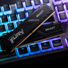 Kingston fury 16 gb ddr4-3600 (2x 8 gb) kit werkgeheugen (zwart, kf436c17bbk2 16, beast, xmp 2.0)