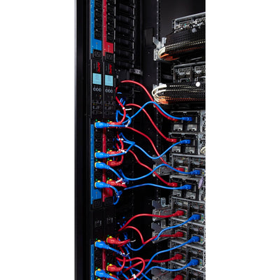 Apc ap8681redx667 - pdu con contatore commutato tramite presa (nero rosso, 0h, 400v, (21x) c13 (3x) c19, spina trifase iec 309 16a)