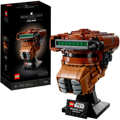 Lego Star Wars - Giocattolo per la costruzione del casco della Principessa Leia (Boushh) (75351)