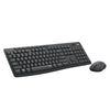 Logitech mk295 silent wireless keyboard and mouse combo desktopset (zwart, us-international lay-out (qwerty), 100%)