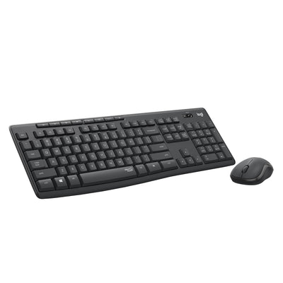 Combinazione di mouse e tastiera wireless silenziosa Logitech MK295