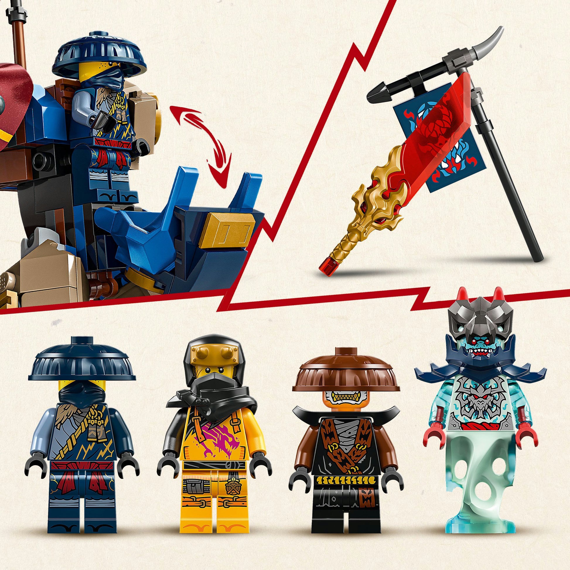LEGO 71843 Ninjago Rogue's Mecha Driver