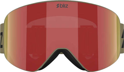 Bliz flow brown w red multi - ski goggle