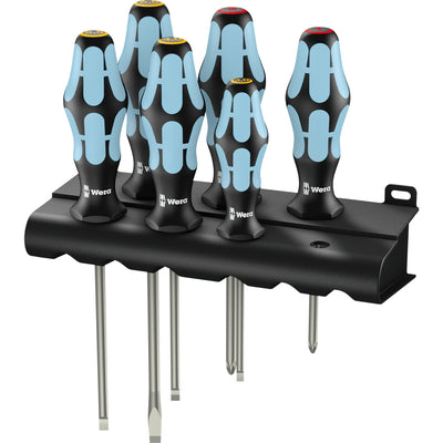 Wera 3334 6 Screwdriver set, stainless steel + holder, 6-part