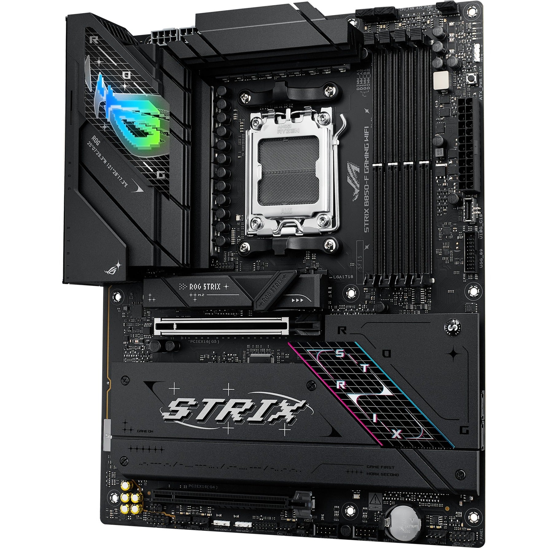 Placa base Asus ROG Strix B850-F Gaming WiFi Socket AM5 (2.5GB-LAN, Wi-Fi 7, BT, Sonido, ATX)