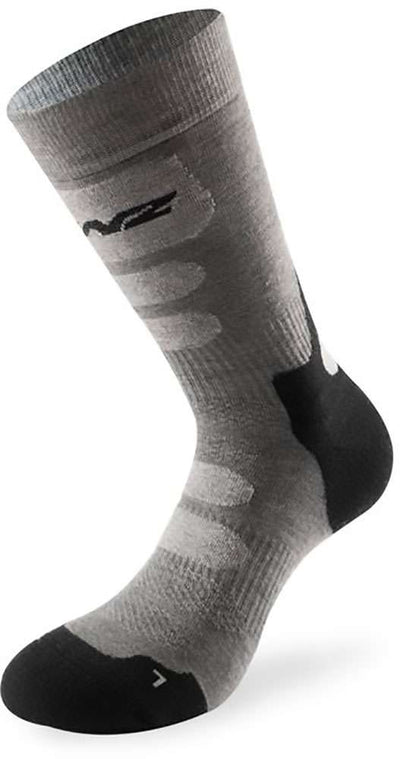 Calzini da trekking Lenz Trekking 8.0 lana merino antracite argento taglia 35-38