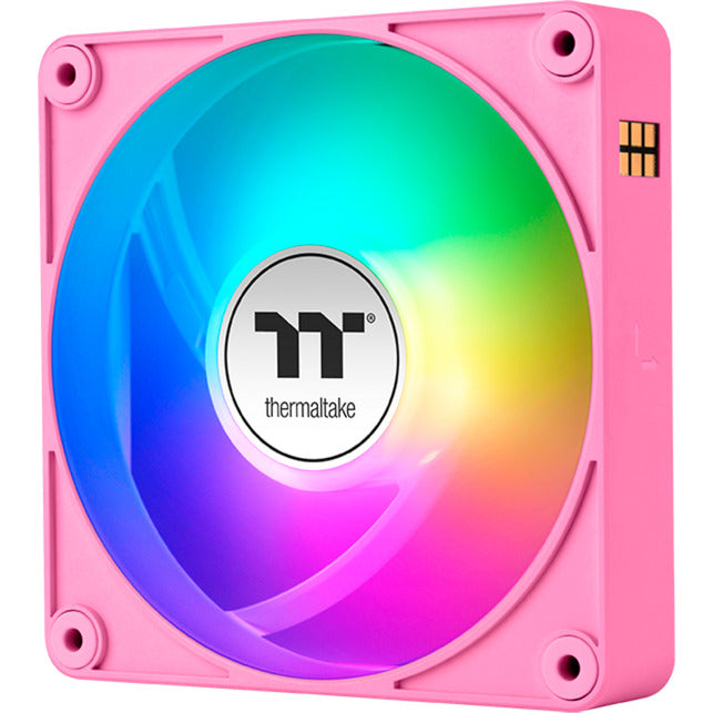 Thermaltake ct120 ex argb sync ventola di raffreddamento per PC rosa (pacchetto da 3 ventole) ventole per case (rosa, 3 pezzi, 120 x 120 x 25 mm, pwm)