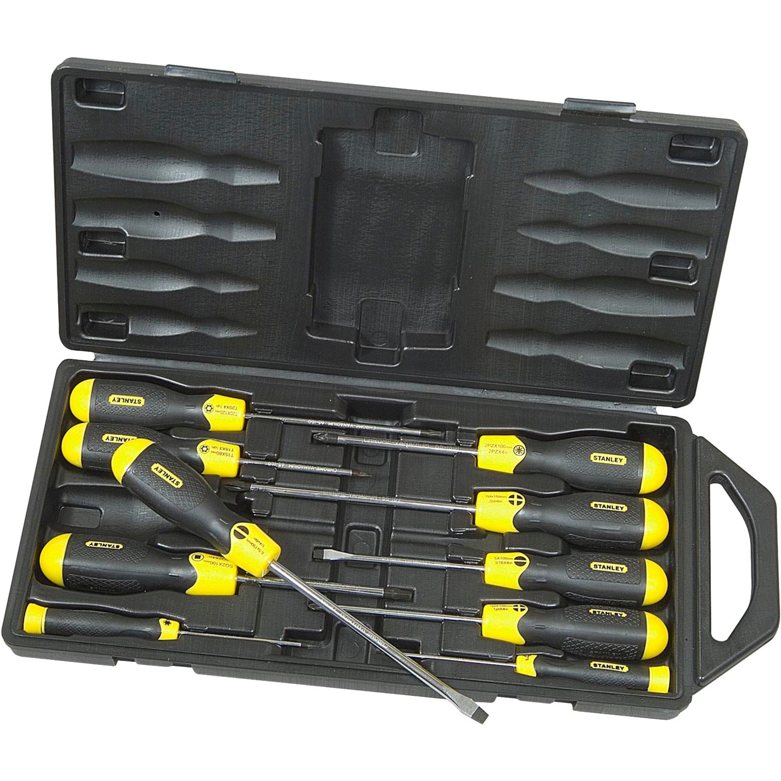 Stanley Cushiongrip Charwiniver Set a 10 pezzi (St Pz)