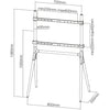 Neomounts nm-m1000black flatscreen meubel tv-vloerstandaard (zwart)