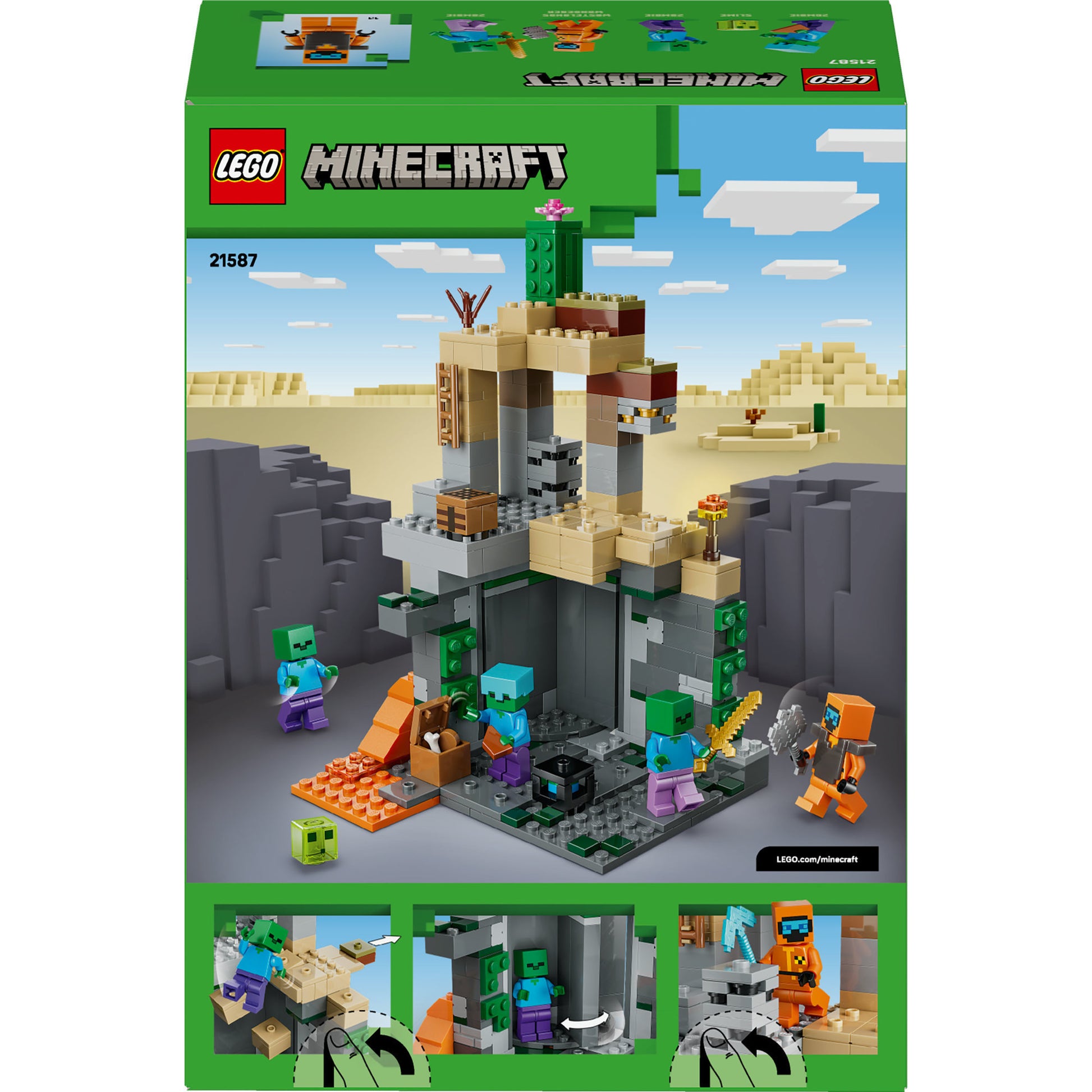 Lego 21587 Minecraft il sotterraneo degli zombi