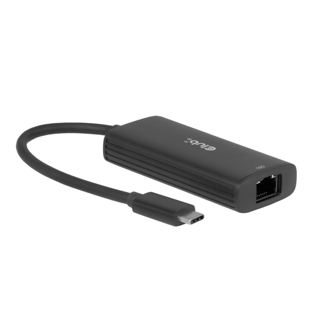 Club 3D CAC-2531 Adattatore Ethernet da USB-C a RJ45 10G (nero)