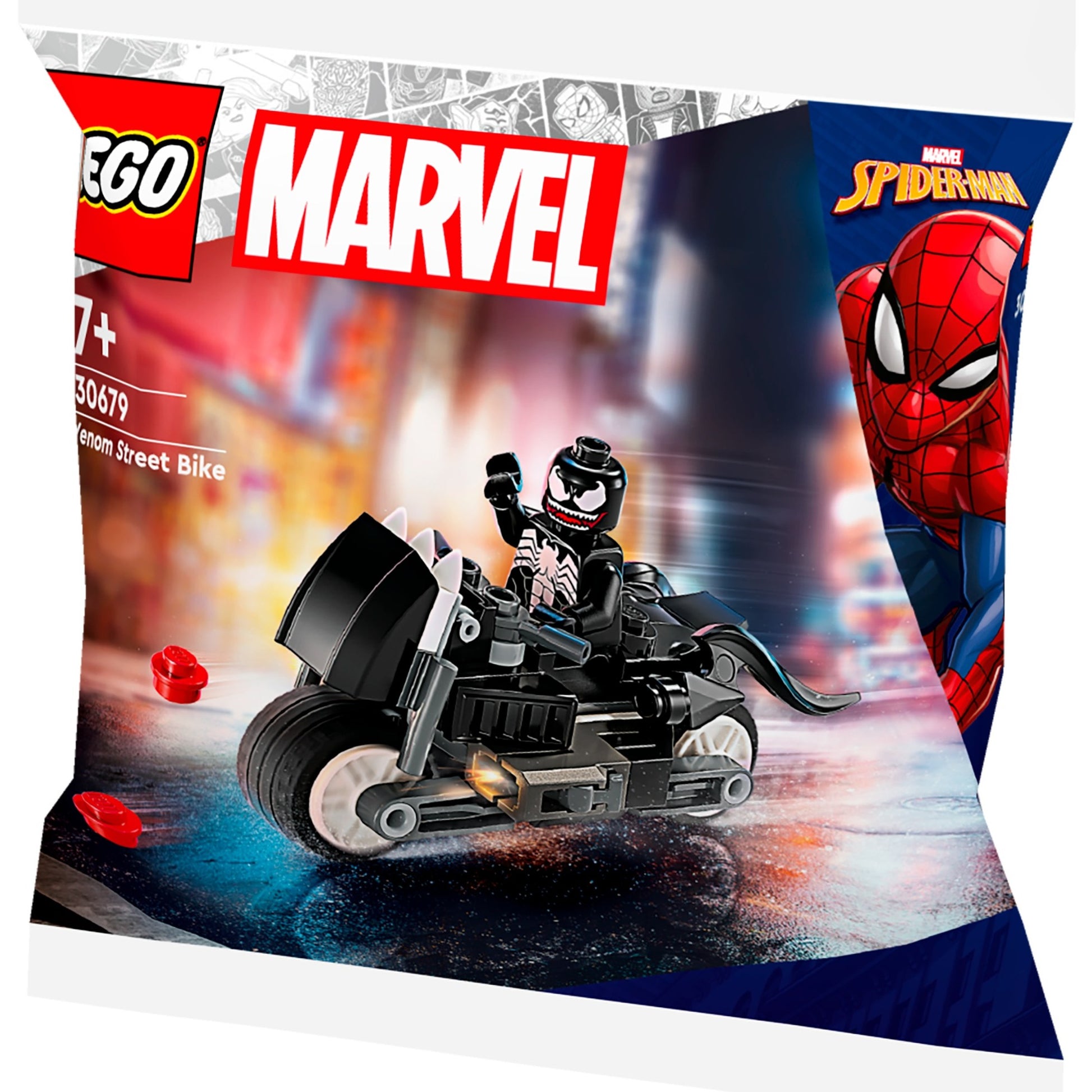 Lego Marvel - Giocattolo da costruzione per bici da strada Venom (30679)