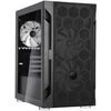 Silverstone sst-fah1mb-pro midi tower behuizing (zwart | 3x usb-a | rgb | tempered glass)