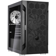Silverstone sst-fah1mb-pro midi tower behuizing (zwart | 3x usb-a | rgb | tempered glass) - afbeelding 3