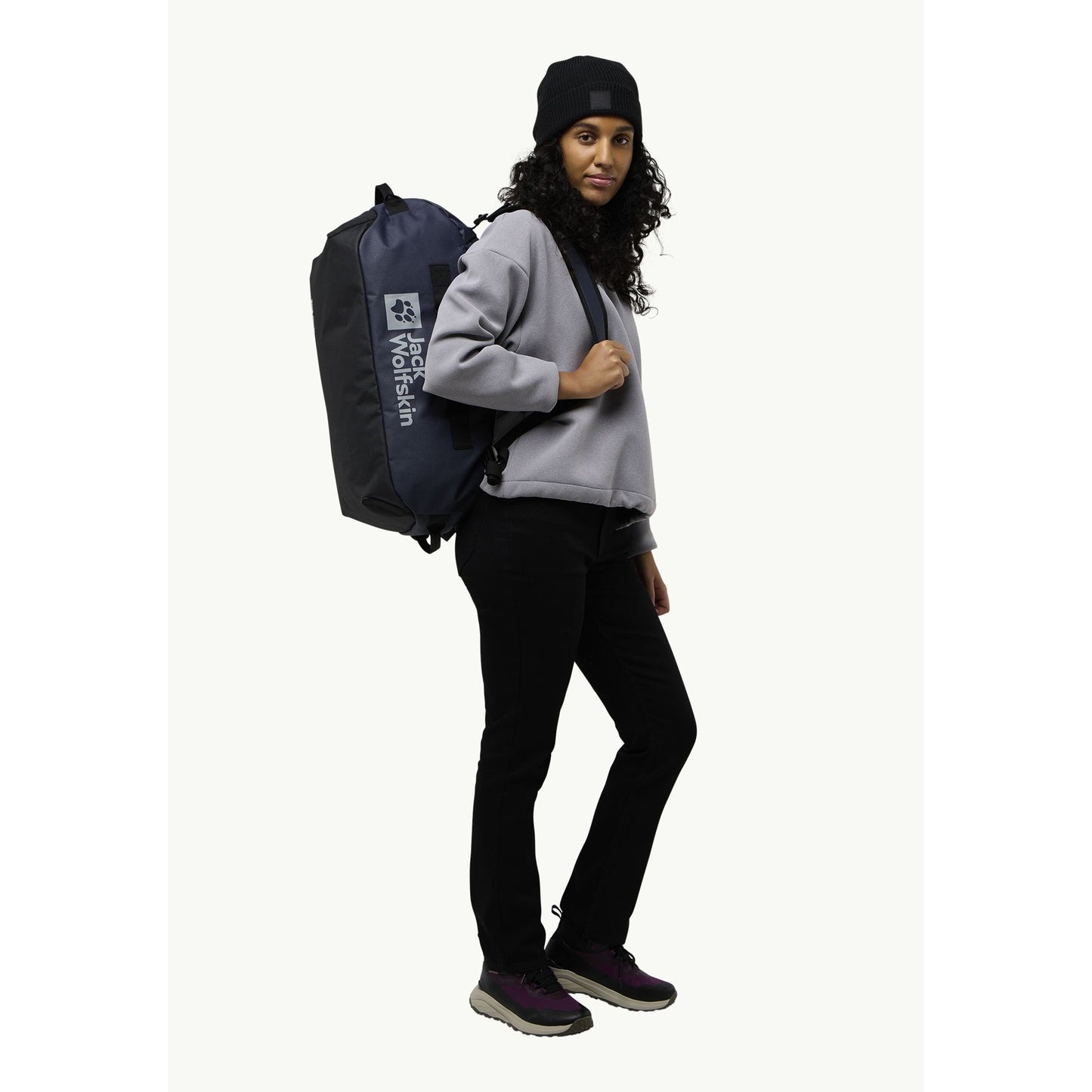Jack wolfskin all-in duffle 35 rugzak (donkerblauw, 35 liter)