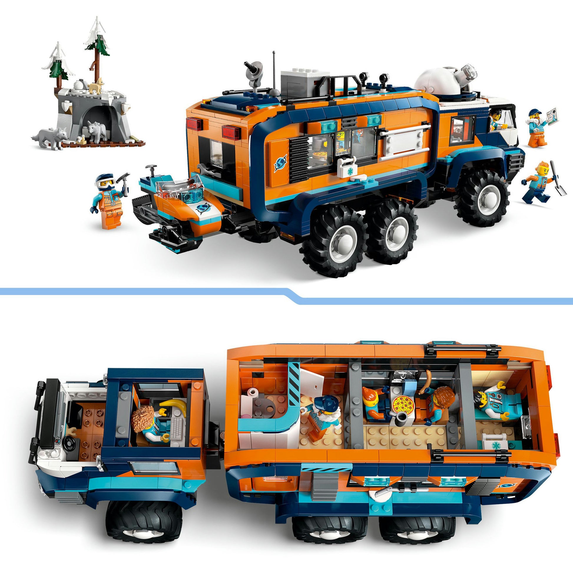 ABI LEGO 60471 Camión de laboratorio de exploración de la ciudad en el Polo Norte