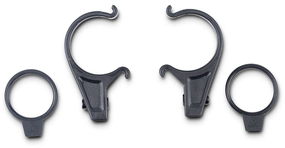 Acid fork adapter for mudguard stays o-ring clip