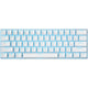 Royal Kludge RK61 teclado mecánico inalámbrico, teclado para juegos (blanco, diseño EE. UU., interruptor marrón, 60%, RGB, intercambio en caliente, 2,4 GHz USB-C Bluetooth)